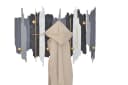 moebel-direkt-online Wandgarderobe Schwarz/Grau/Creme Metall Streifen-Design Bild 5