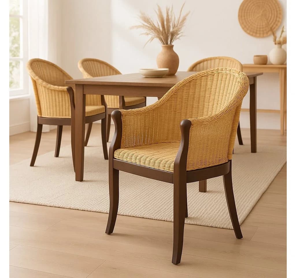 moebel-direkt-online Sessel Berta – Handgefertigter Rattansessel im Landhausstil - Bild 2
