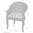 moebel-direkt-online Sessel Berta – Handgefertigter Rattansessel im Landhausstil Bild 4