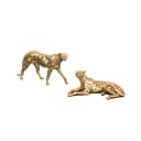 moebel-direkt-online Standdekoration Gepard Goldfarben Bild 1