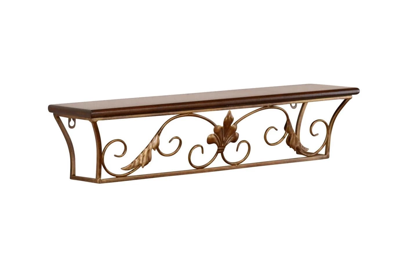moebel-direkt-online Wandkonsole Vintage Metall Gold/Braun