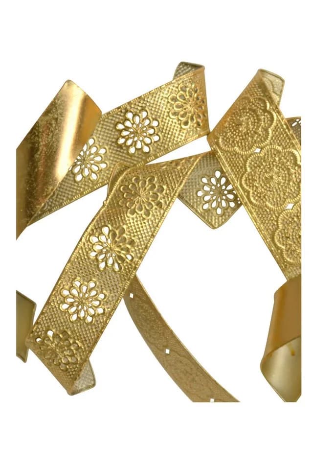 Wanddekoobjekt Unterschiedliche Oberflächenstrukturen, goldfarben - Bild 4