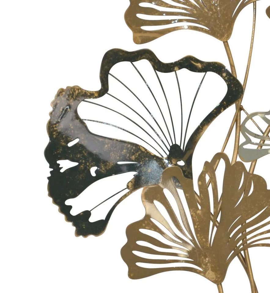 moebel-direkt-online Wanddekoobjekt Ginkgoblätter Metall Schwarz/Gold - Bild 3
