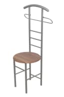 Herrendiener Stummerdiener Stuhl mit Kleideraufbewahrung Braun Bild 4
