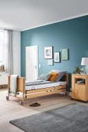 Burmeier Pflegebett Dali Standard elektrisch verstellbar Buche-Dekor Bild 2