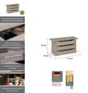 Rauch Schubladeneinsatz 3 Schubladen Leinenoptik Hell Bild 1