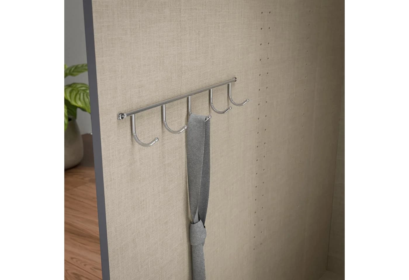 Rauch Hakenleiste Silber mit 5 Haken für Schränke - Bild 3