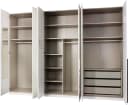 Rauch MONTCLAR Drehtürenschrank Weiß Hochglanz mit LED-Beleuchtung Bild 4