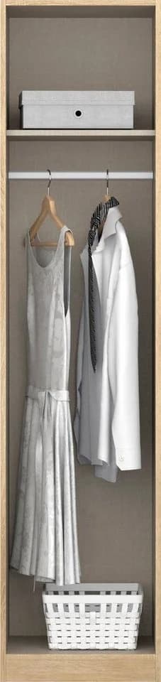 Rauch CELLE Drehtürenschrank Grau Hochglanz 47cm - Bild 4