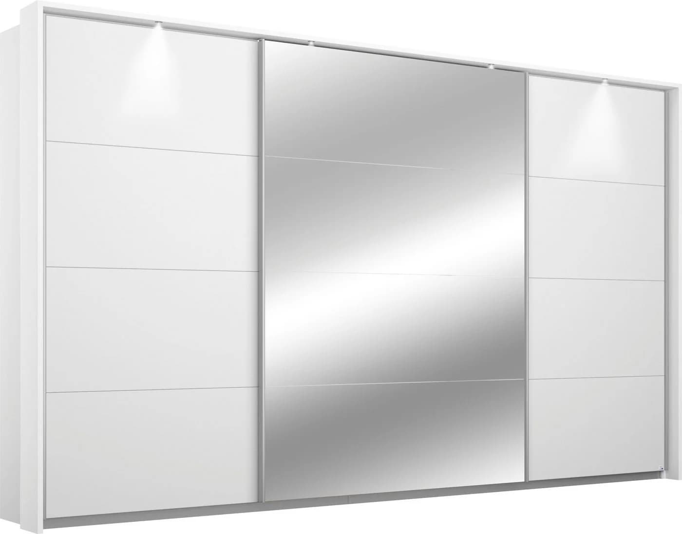 Rauch Schwebetürenschrank Cortona Weiß mit LED-Beleuchtung - Bild 2