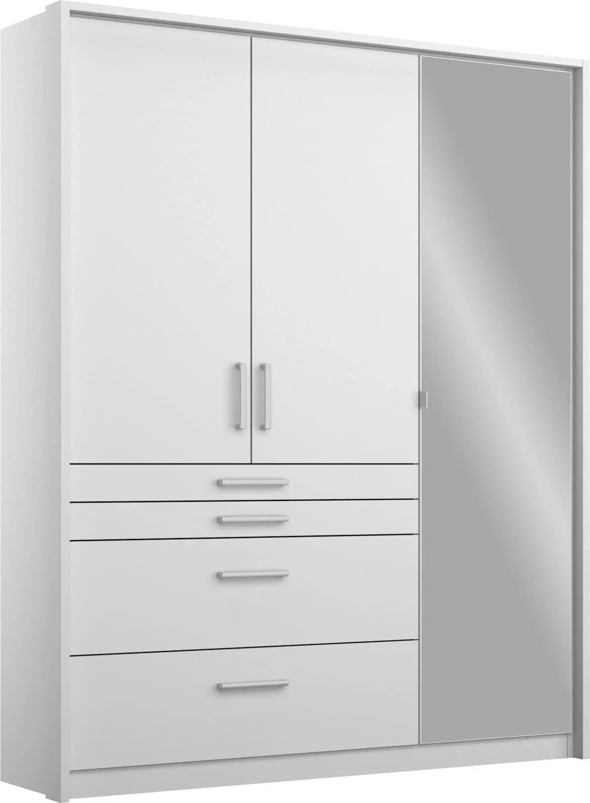 Rauch BLUE Kleiderschrank HOMBURG Weiß Hochglanz