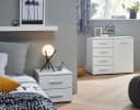 Nachtkommode RAUCH Base 2er-Set Weiß Modern Holzwerkstoff Bild 1