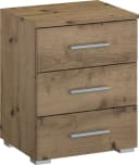 Nachtkommode RAUCH Base 3 Schubladen Eiche Artisan Braun Modern Bild 2