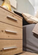 Nachtkommode RAUCH Base 3 Schubladen Eiche Artisan Braun Modern Bild 3