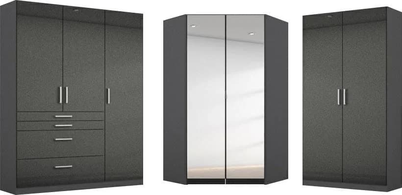 RAUCH HOMBURG Schrank-Set Grau Modern