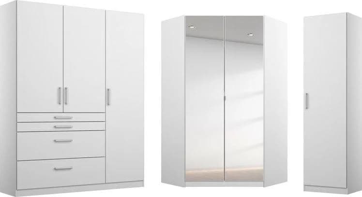 Rauch Homburg Schrank-Set Weiß Hochglanz 3-tlg.