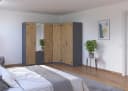 Schrank-Set RAUCH Holmes Industrial Style Grau Bild 1