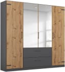 RAUCH Holmes Drehtürenschrank Grau Eiche Artisan Industrial Style mit Spiegel Bild 2