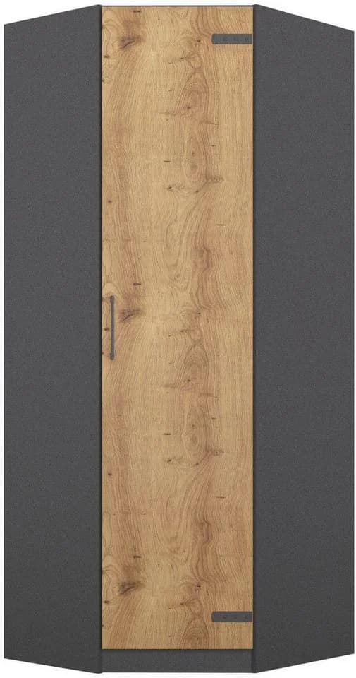 RAUCH Holmes Eckkleiderschrank Grau Eiche Artisan Industrial Style - Bild 2