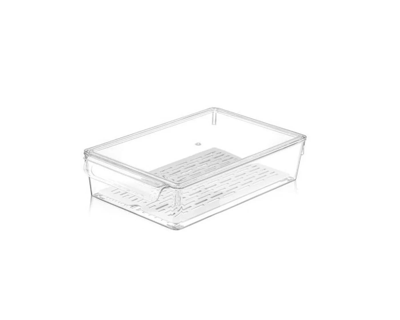 Michelino Kühlschrank Organizer mit Deckel und Sieb