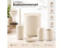Axentia 5-teiliges Badaccessoire-Set Creme Kunststoff Bild 1