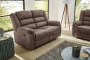 Jockenhöfer 2-Sitzer Sofa Cleveland Relax grau-braun Microfaser Bild 2