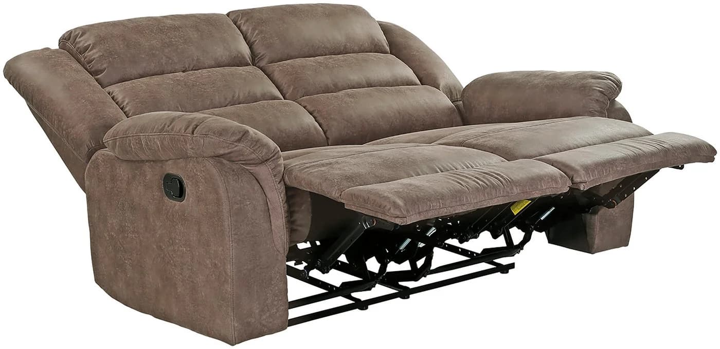 Jockenhöfer 2-Sitzer Sofa Cleveland Relax grau-braun Microfaser - Bild 3