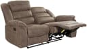 Jockenhöfer 2-Sitzer Sofa Cleveland Relax grau-braun Microfaser Bild 4