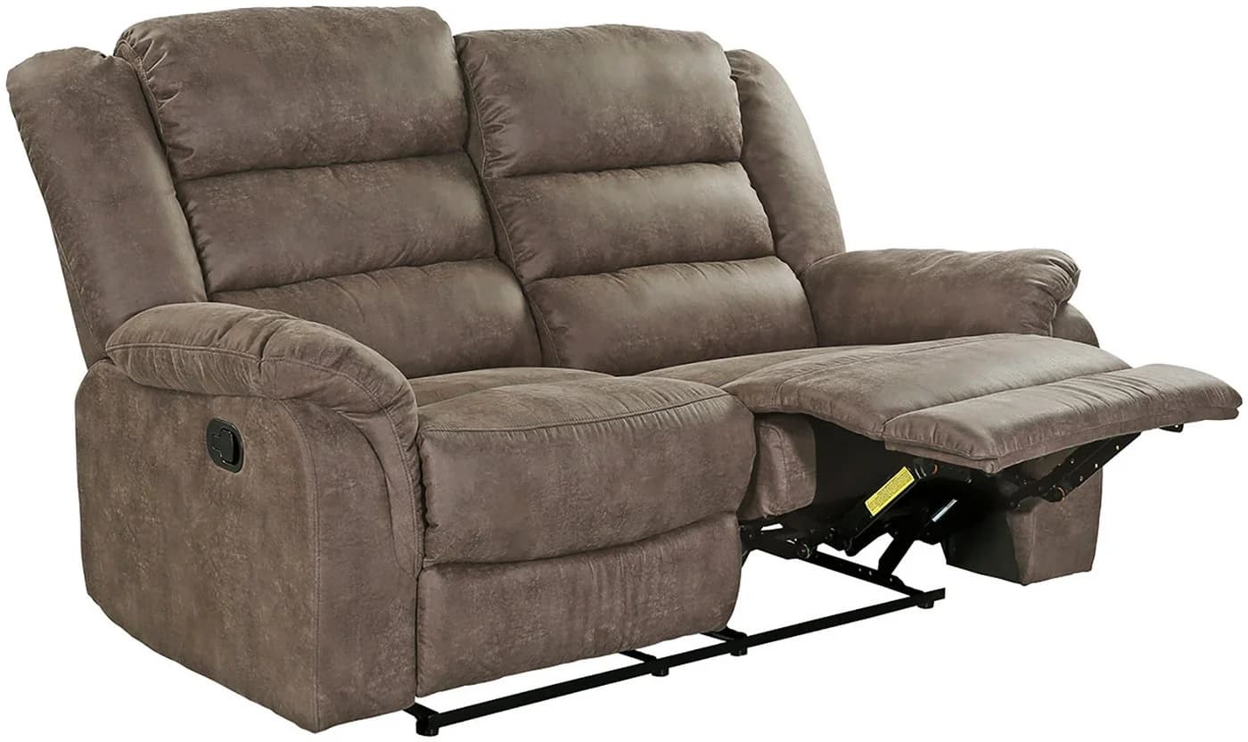 Jockenhöfer 2-Sitzer Sofa Cleveland Relax grau-braun Microfaser - Bild 5