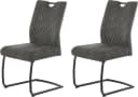 Freischwinger Bonnie 2er Set Grau Schwarz Microfaser Jockenhöfer Bild 2