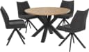 Jockenhöfer Gruppe Drehstuhl Madison Set 4 St. Grau Webstoff Bild 5