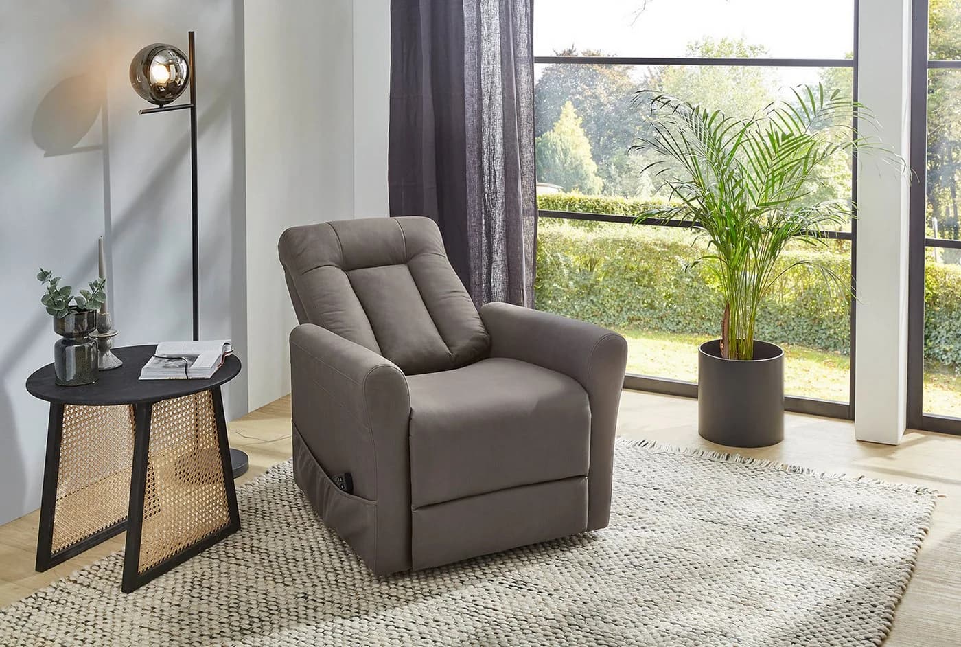 Jockenhöfer TV-Sessel Detroit Elektrische Relaxfunktion Taupe - Bild 4
