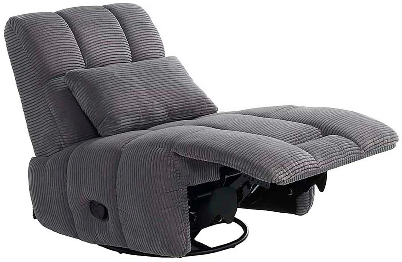 Jockenhöfer Gruppe Relaxsessel Doncaster Grau Cord - Bild 5