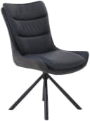 Jockenhöfer Gruppe Drehstuhl Maurice Set 2 St. Schwarz Echtleder Bild 3