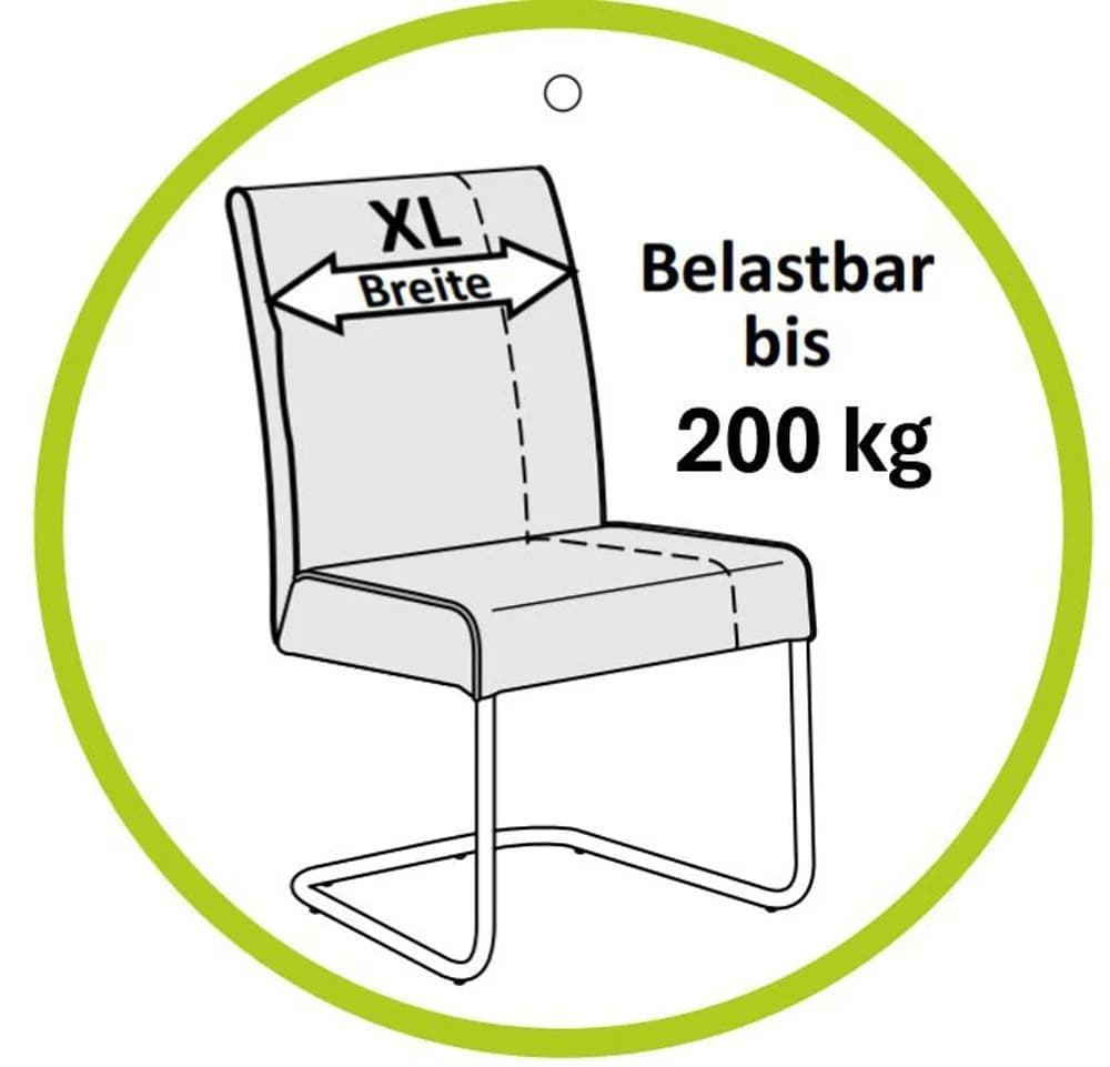 4-Fußstuhl Bennett Schwarz/Grau Jockenhöfer - Bild 4