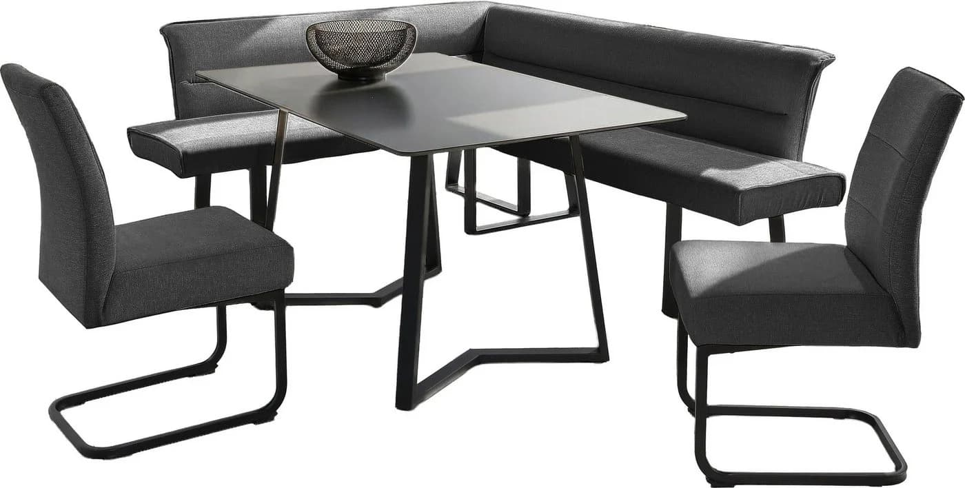 Eckbankgruppe OTTO HOME Set 4-tlg. Taschenfederkern Anthrazit - Bild 2