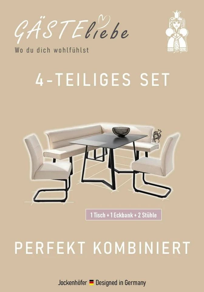 Eckbankgruppe OTTO HOME Set 4-tlg. Taschenfederkern Anthrazit - Bild 3