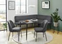OTTO HOME Eckbankgruppe Melvin Tisch Schwarz Eckbank Anthrazit Bild 1