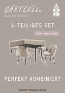 OTTO HOME Eckbankgruppe Melvin Tisch Schwarz Eckbank Anthrazit Bild 3