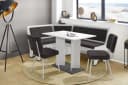 OTTO home Eckbankgruppe Theo 4-tlg. Tisch, Bank und 2 Stühle Bild 1