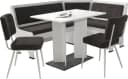 OTTO home Eckbankgruppe Theo 4-tlg. Tisch, Bank und 2 Stühle Bild 2