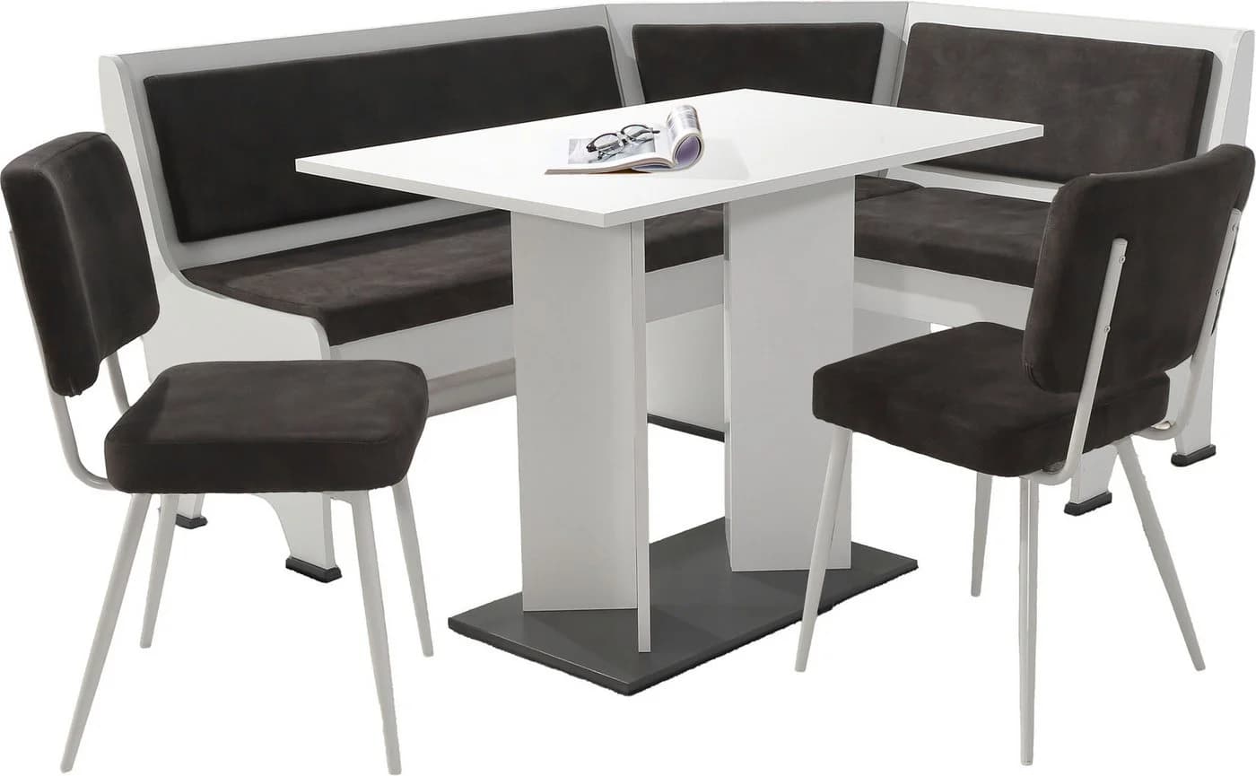 OTTO home Eckbankgruppe Theo 4-tlg. Tisch, Bank und 2 Stühle - Bild 2