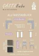 OTTO home Eckbankgruppe Theo 4-tlg. Tisch, Bank und 2 Stühle Bild 4