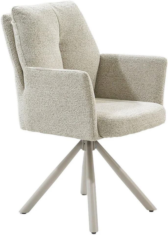 Jockenhöfer Gruppe Drehstuhl Santorini Set 2 St Beige Metall - Bild 3