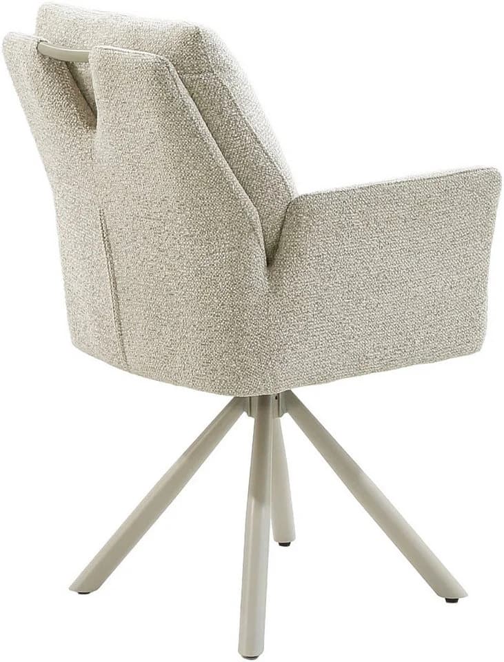 Jockenhöfer Gruppe Drehstuhl Santorini Set 2 St Beige Metall - Bild 4