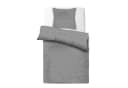 Bestlivings Bettbezug Micro-Melange Grau Mikrofaser 135x200cm + 80x80cm Bild 2