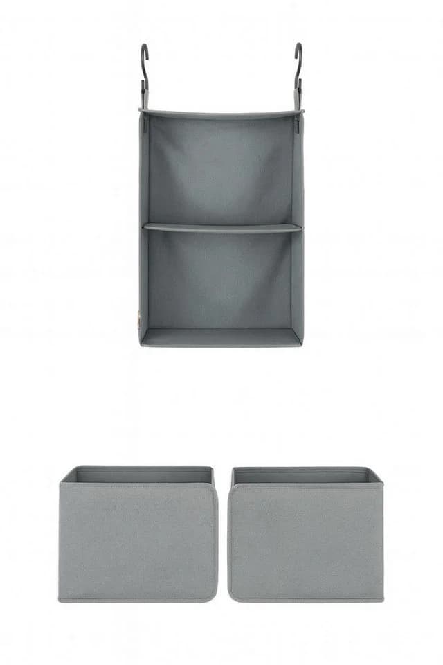 genialo Hängeregal Kleiderschrank Organizer mit 2 Boxen, 2 Fächer - Bild 2