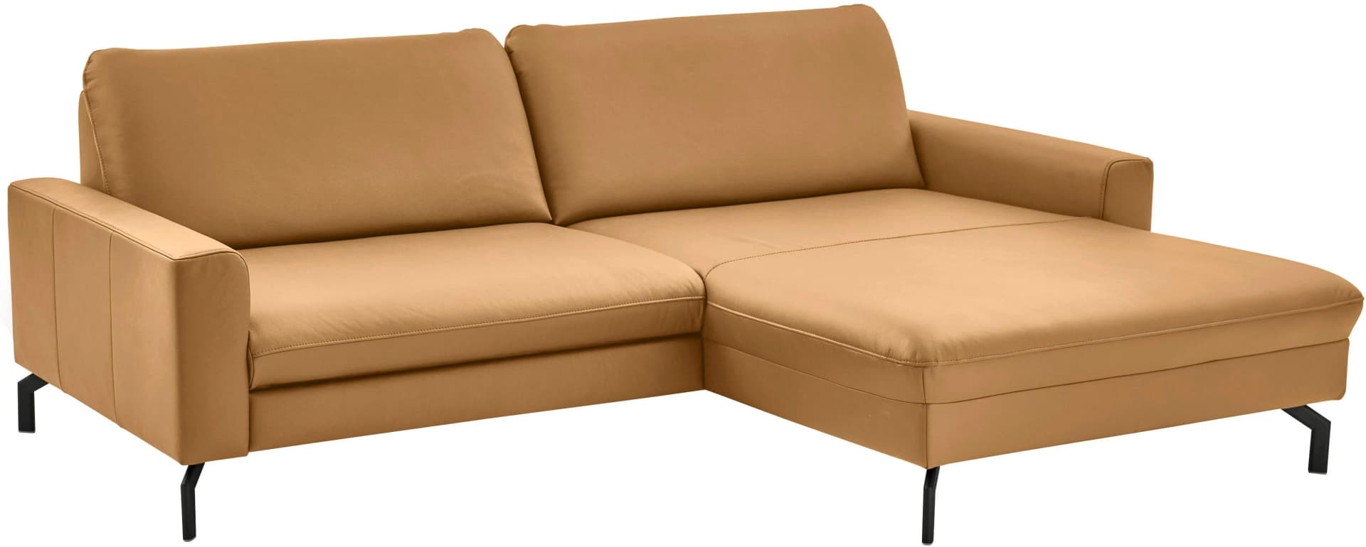 DIE PLANBAR Ecksofa L-Form Kurkuma mit motorischem Canape