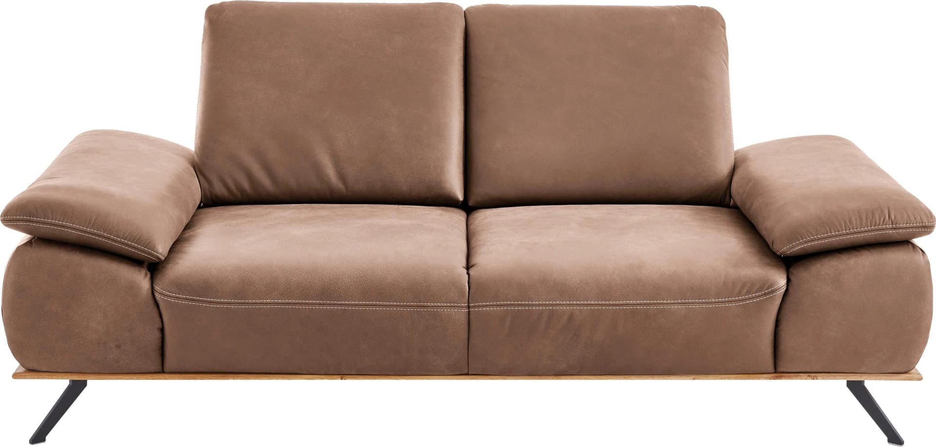 DIE PLANBAR 2,5-Sitzer Sofa Anilinleder Vintage Optik Aurelia chai