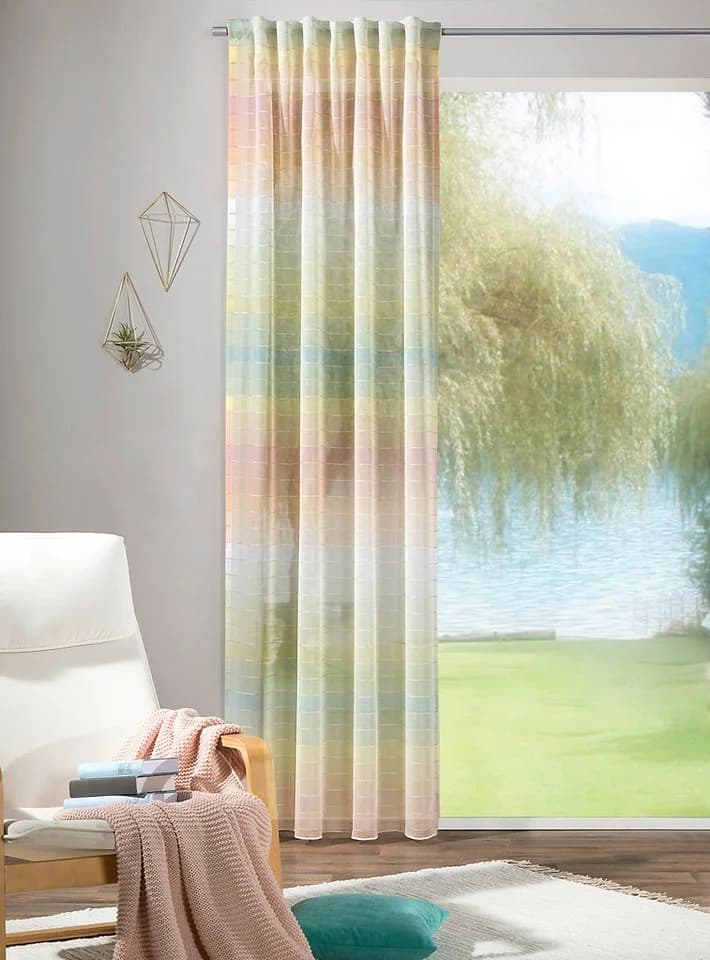 Verdi Vorhang Schal Joy 140 x 245 cm Halbtransparent